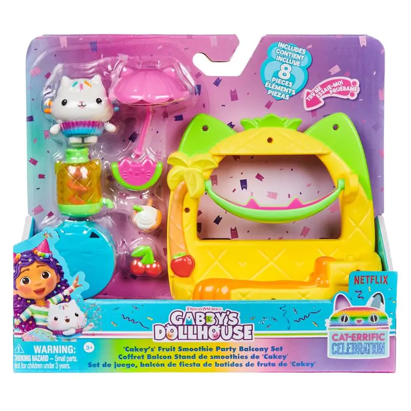 Gabbys Dollouse Cakey Fruit Smoothie Party Balcony Playset product photo
