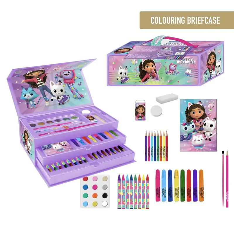 Gabbys Dollhouse colouring stationery case product photo