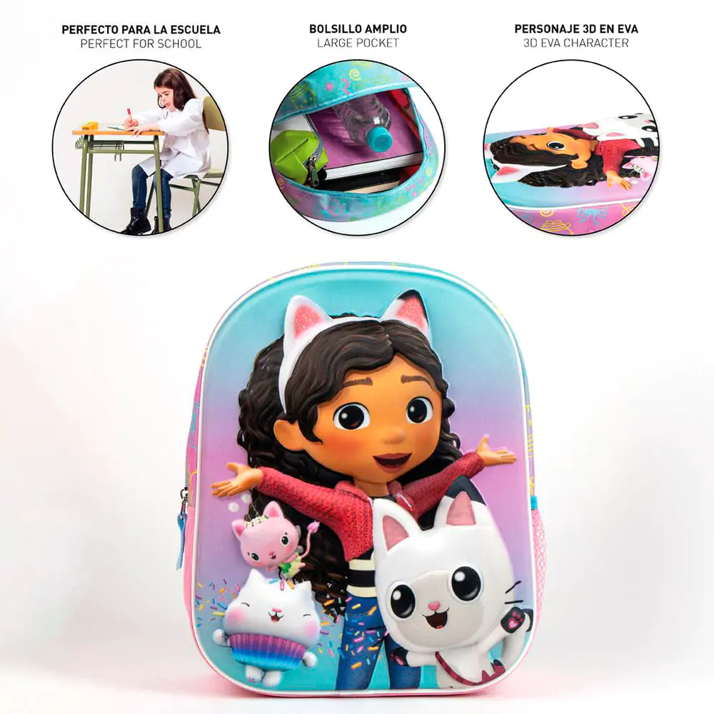 Gabbys Dollhouse 3D backpack 31cm product photo