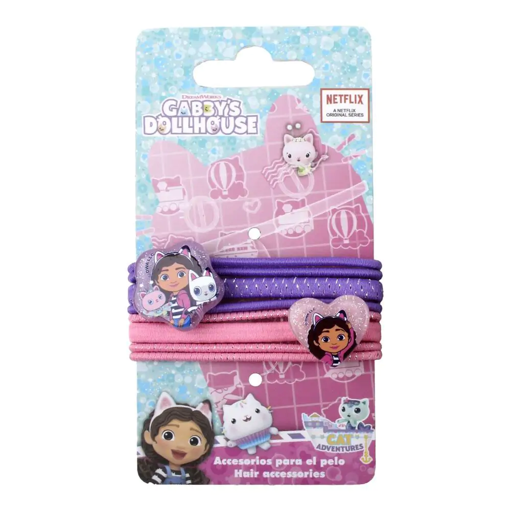 Gabbys Dolls House set 8 hair scrunchies product photo