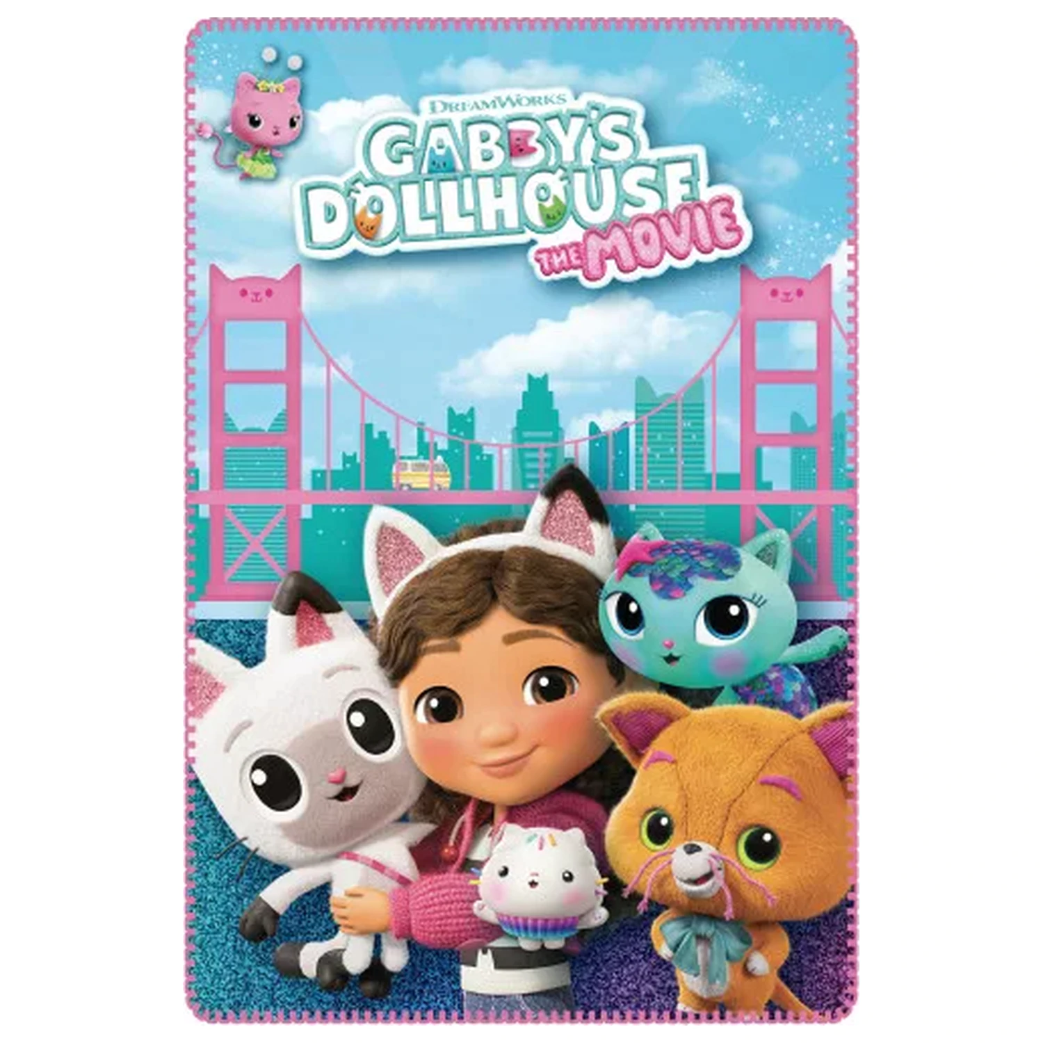 Gabby's Dollhouse Adventure fleece blanket 100x150cm product photo