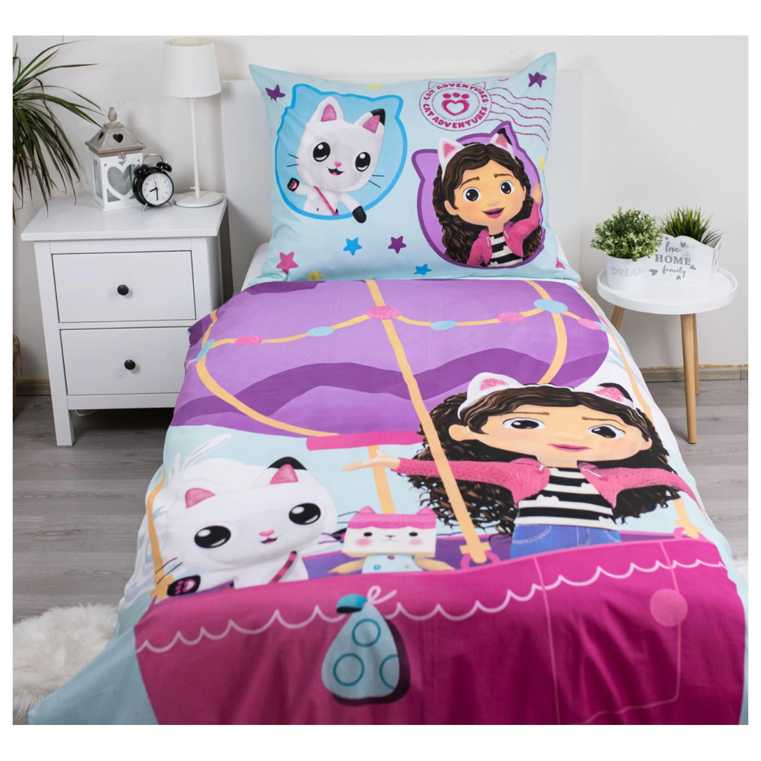 Gabby's Dollhouse Balloon Duvet Cover product photo