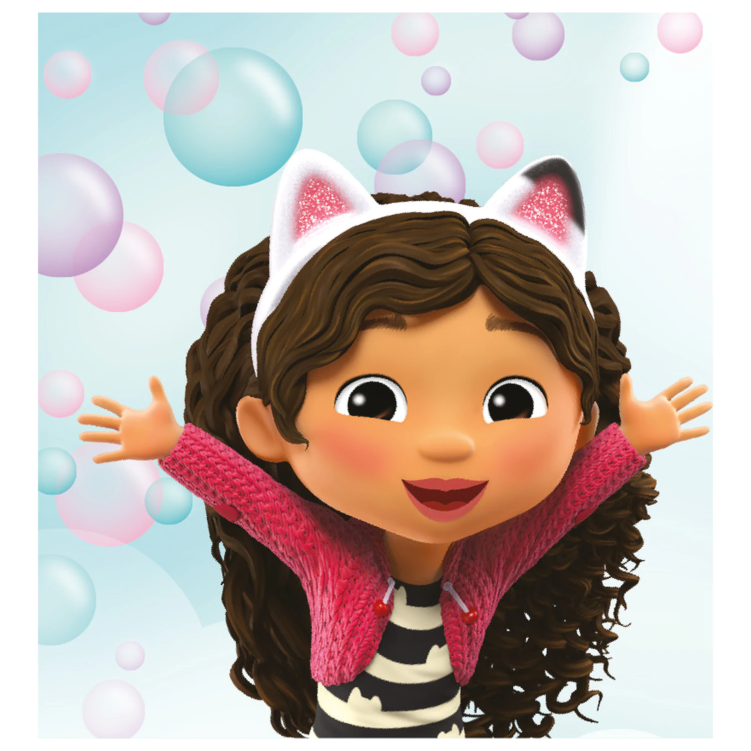 Gabi's Dollhouse Bubbles Hand Towel, Face Towel, Towel product photo