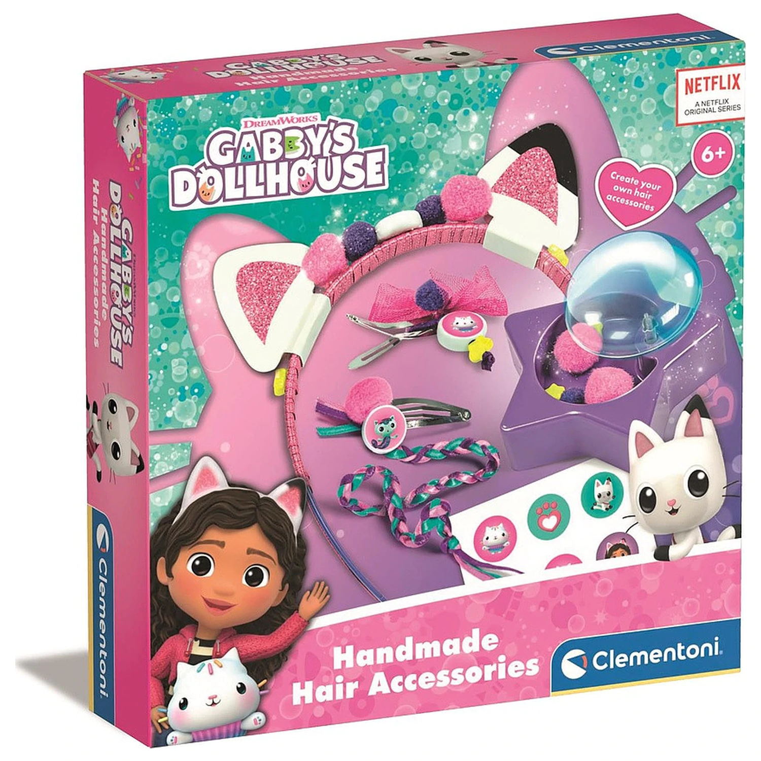 Gabi's Dollhouse Cat Ears Hair Accessory Set product photo