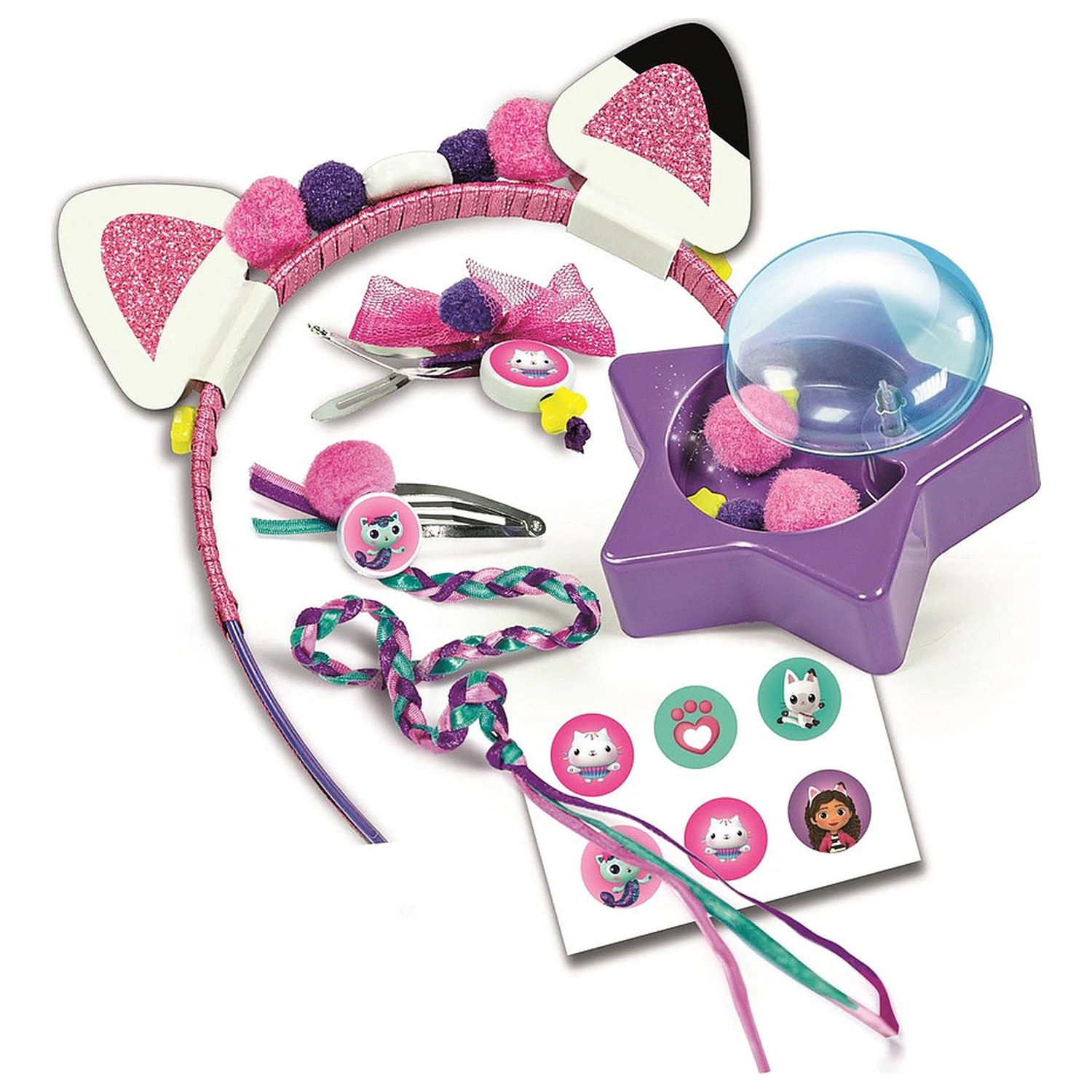 Gabi's Dollhouse Cat Ears Hair Accessory Set product photo