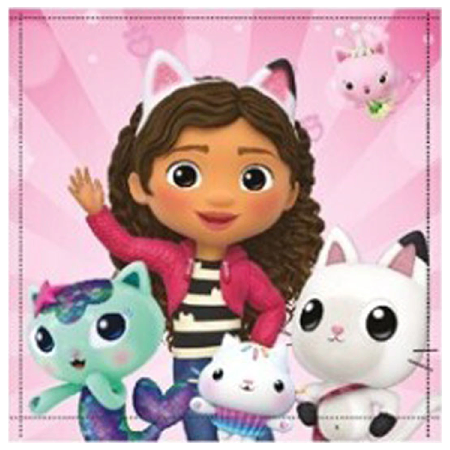 Gabi's Dollhouse Cat World Hand Towel, Face Towel, Towel 30x30cm product photo