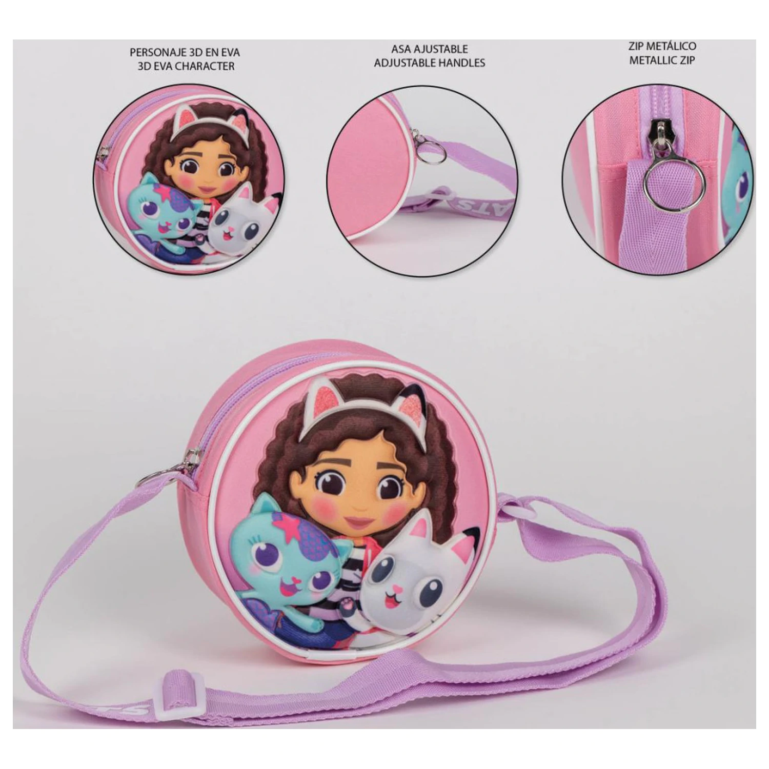 Gabby's Dollhouse Cats 3D Crossbody Bag, Shoulder Bag product photo