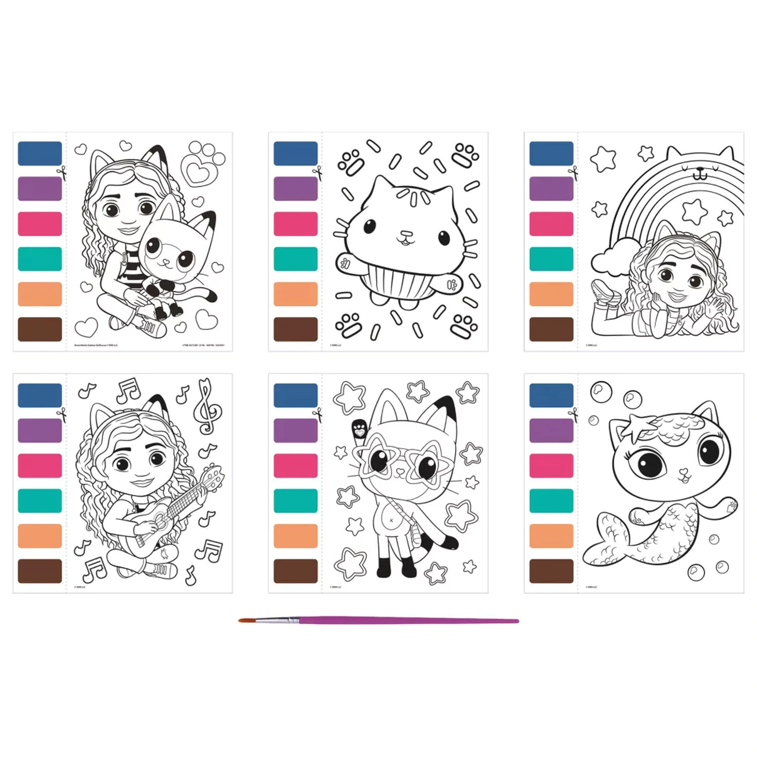 Gabi's Dollhouse Gabby Cats Coloring Set product photo