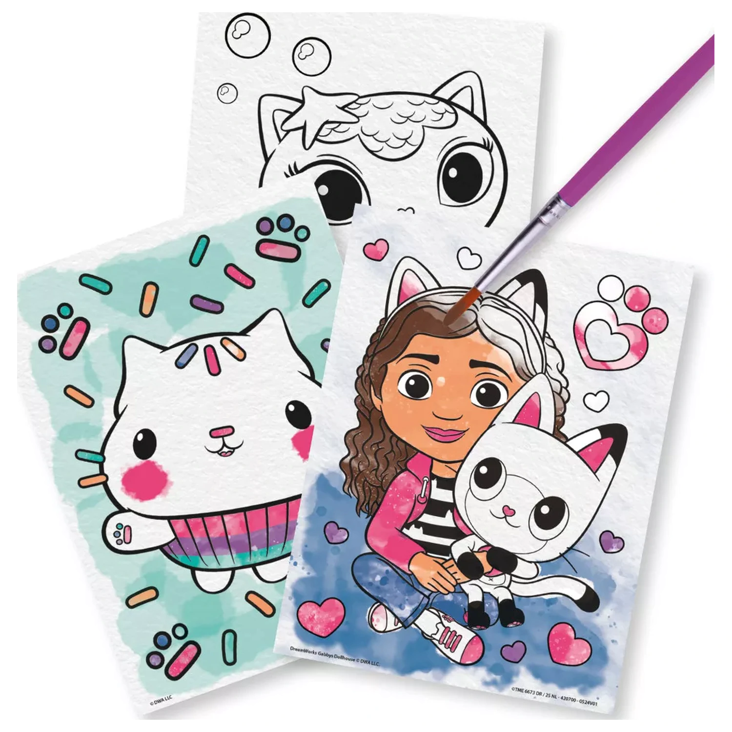 Gabi's Dollhouse Gabby Cats Coloring Set product photo