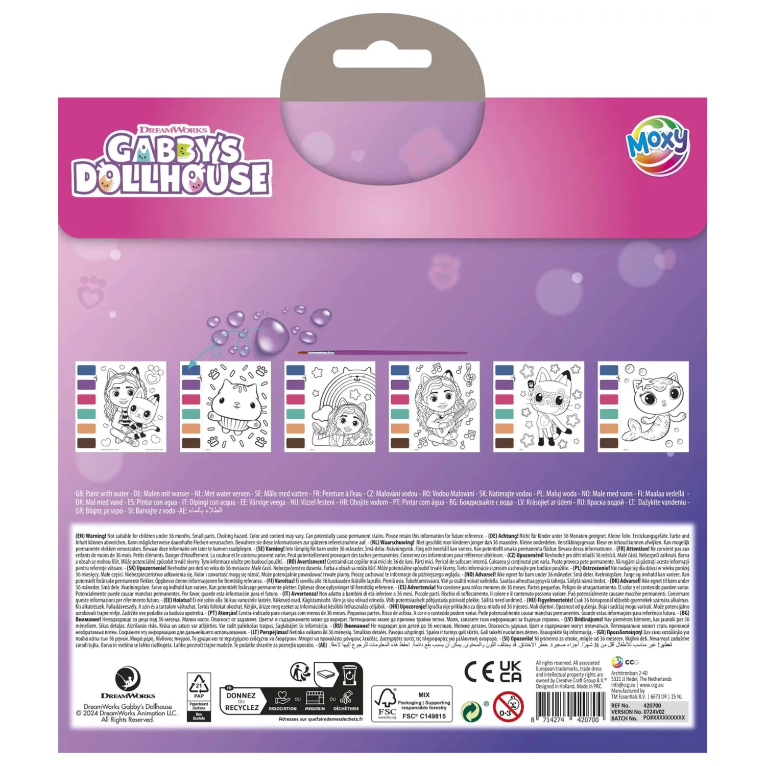 Gabi's Dollhouse Gabby Cats Coloring Set product photo