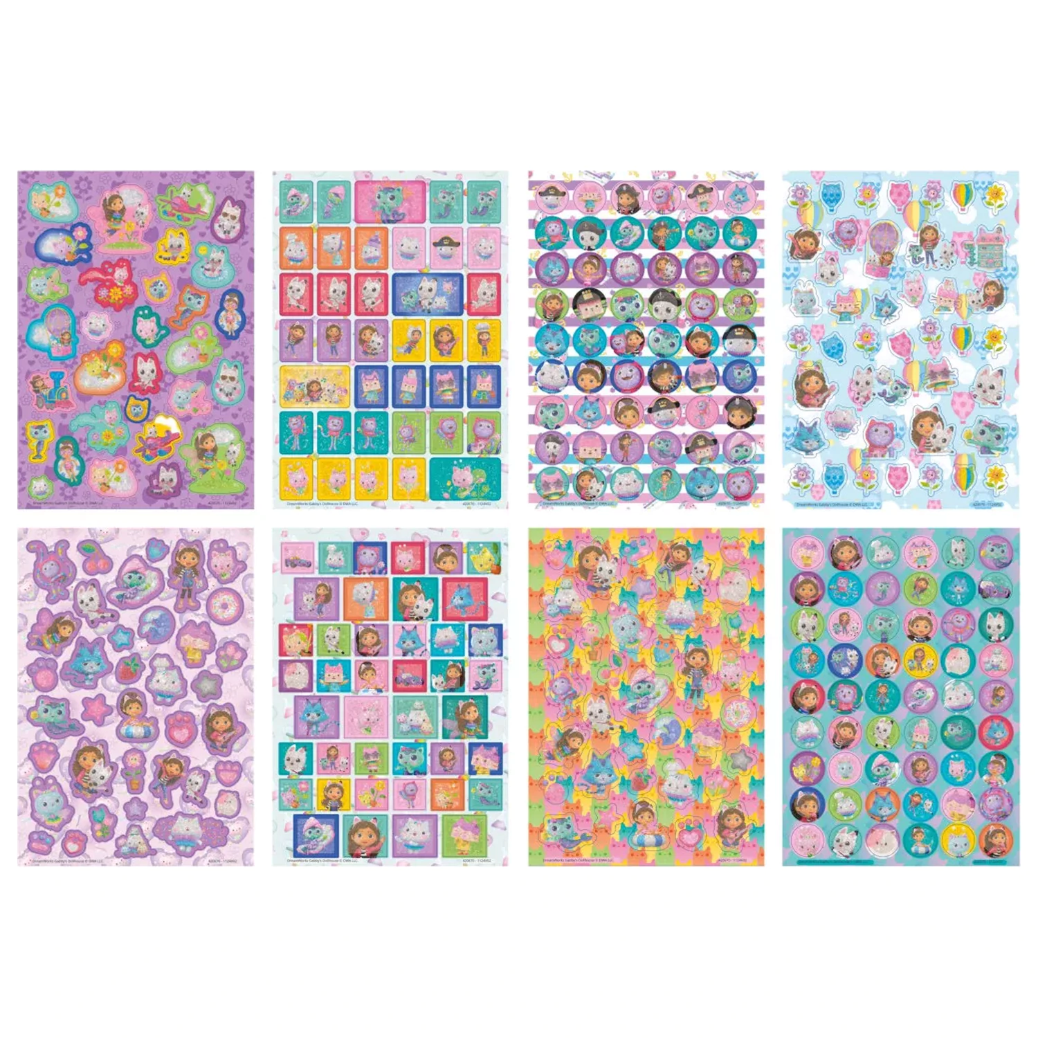 Gabi's Dollhouse Cats Sticker Pack 8 Sheets product photo