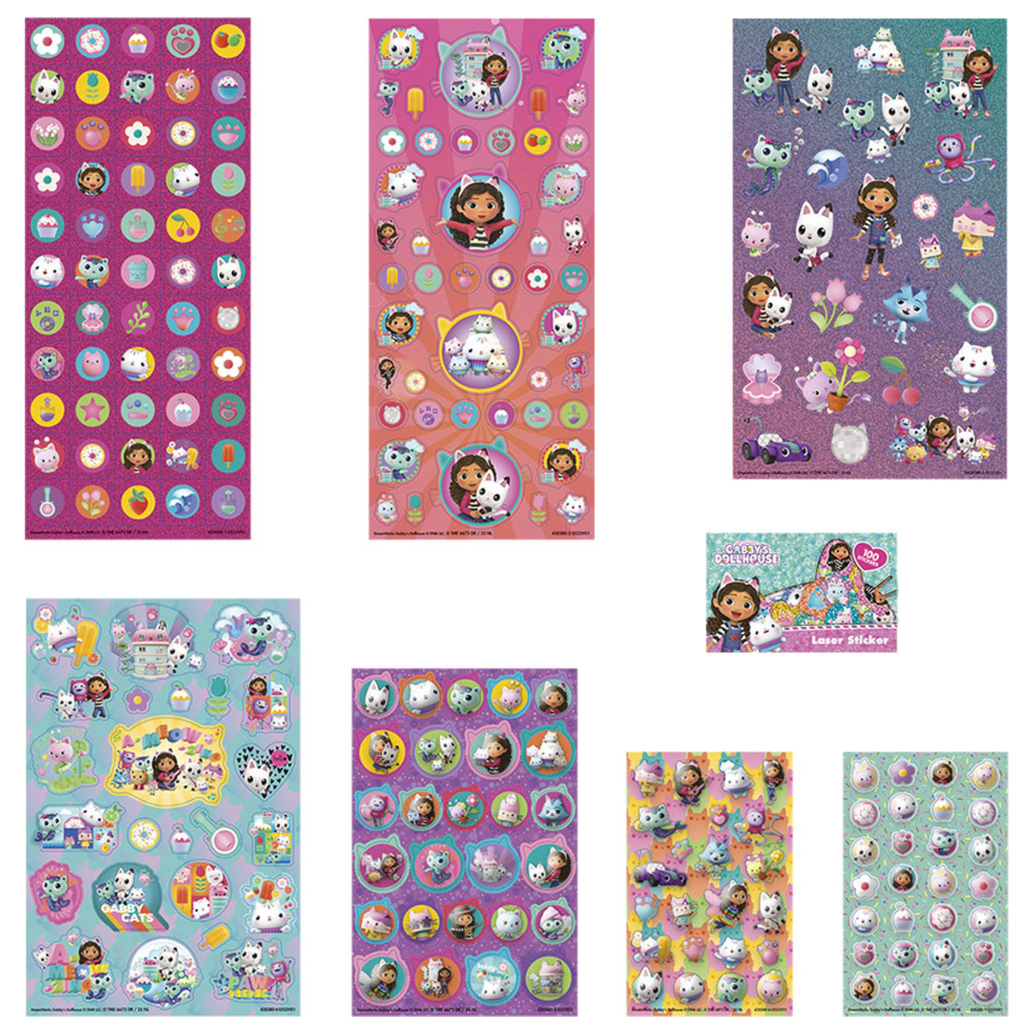 Gabby's Dollhouse Cats Super Sticker Set with Toy product photo