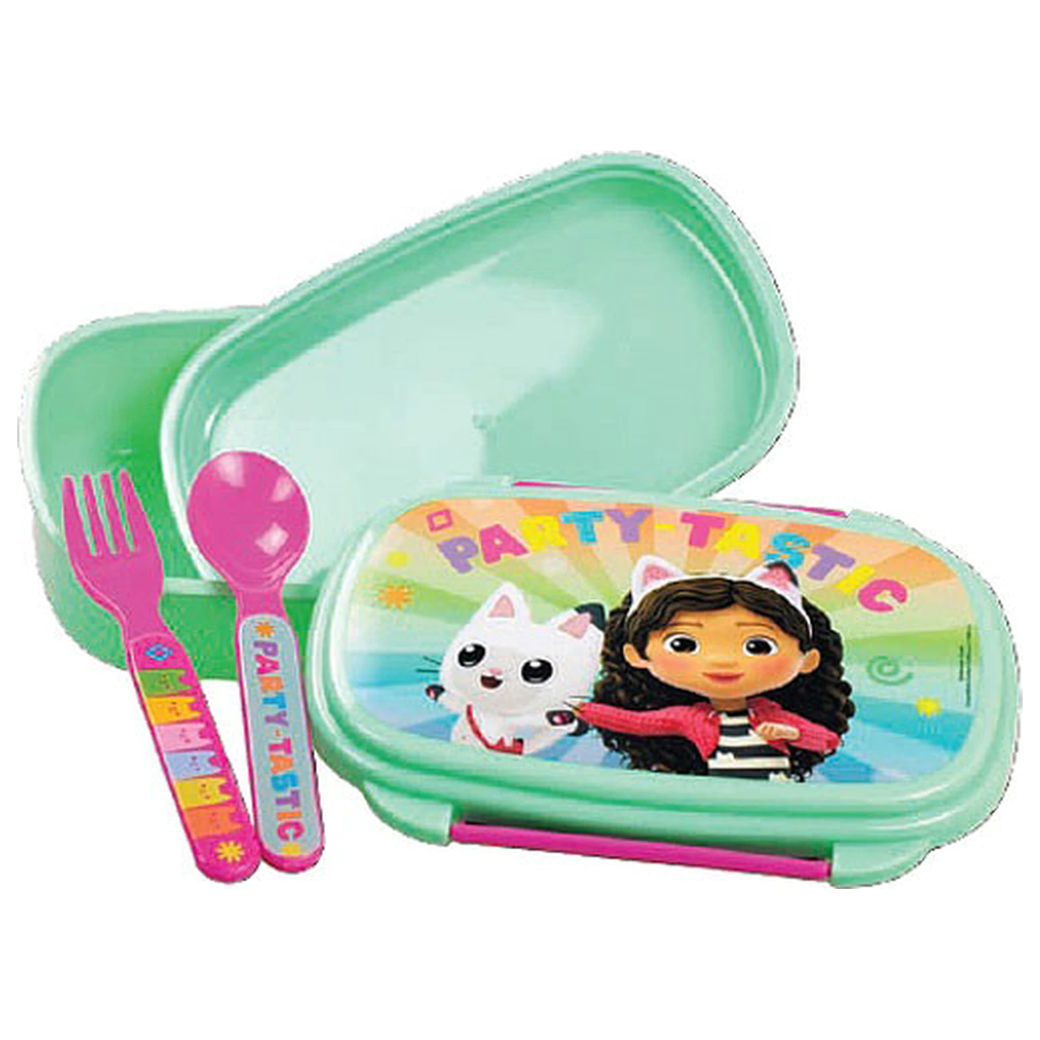 Gabi's Dollhouse Color Fade Sandwich Box + Cutlery Set product photo