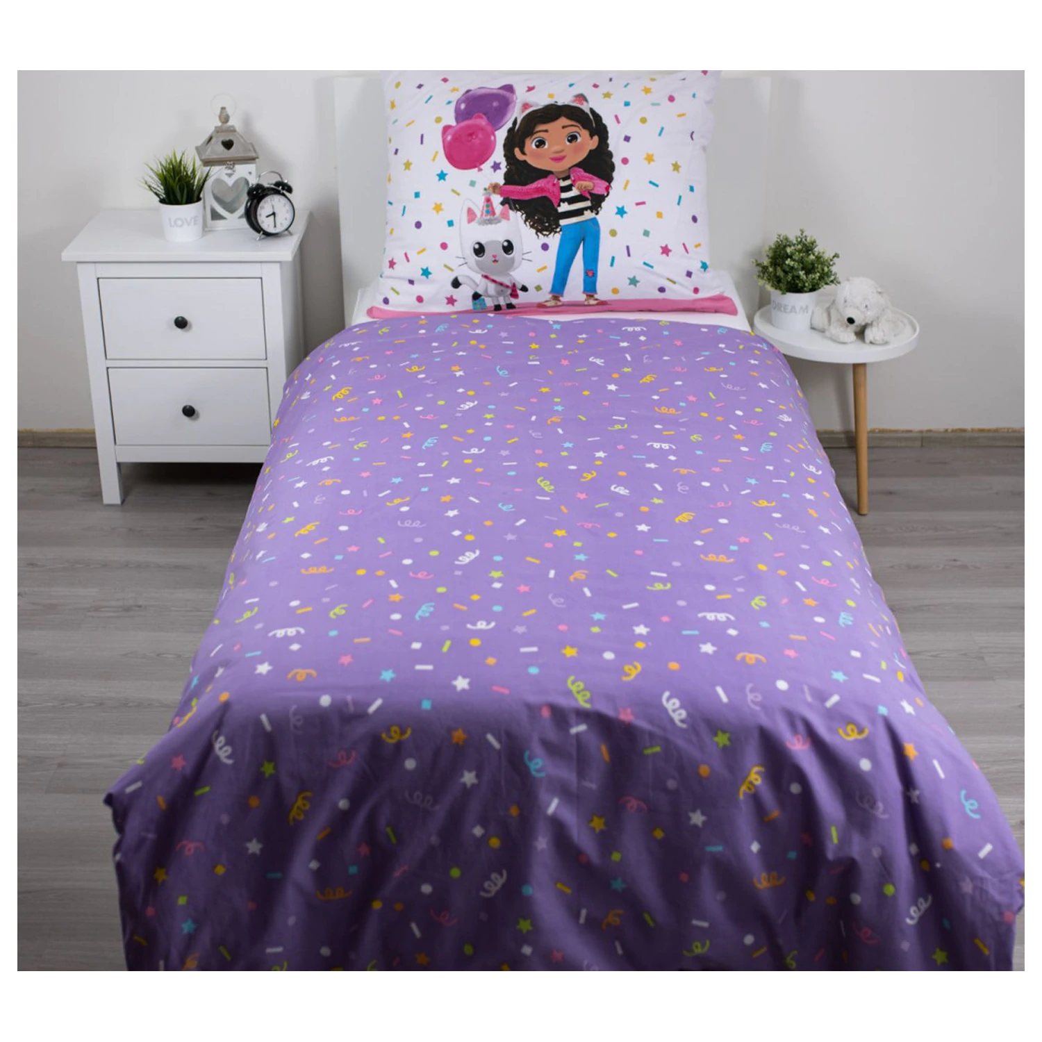 Gabi's Dollhouse Confetti Duvet Cover product photo