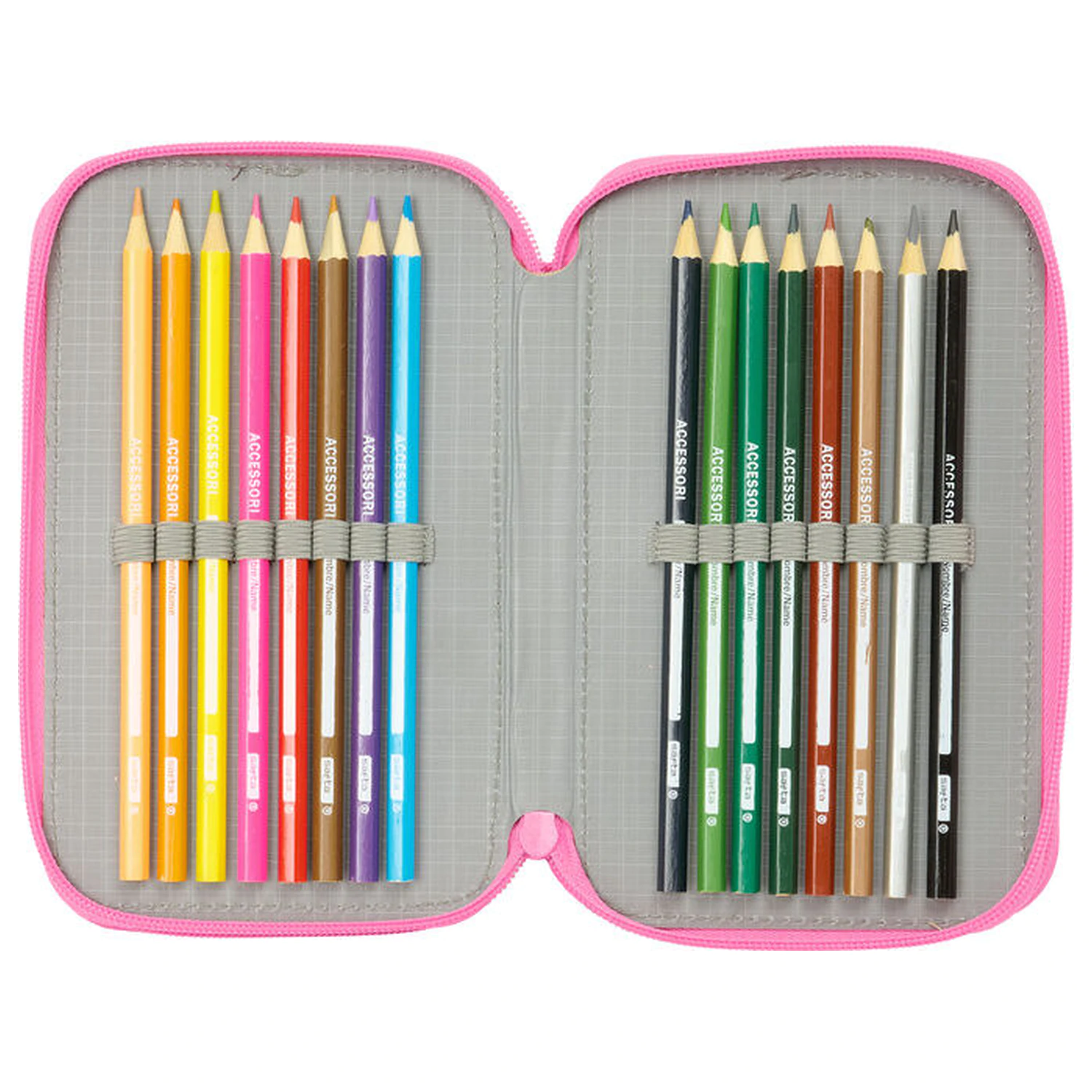 Gabbys Dollhouse Confetti triple pencil case 37pcs product photo