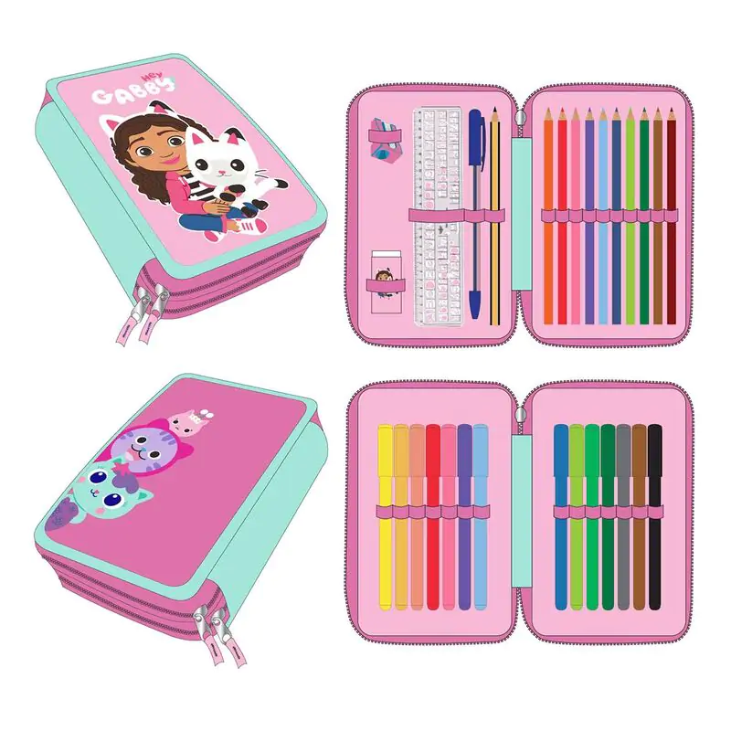 Gabbys Dollhouse  double pencil case termékfotó