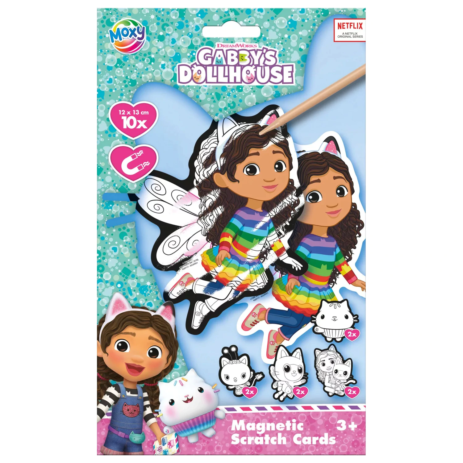 Gabi's Dollhouse Fairy scratch art kit with magnet product photo