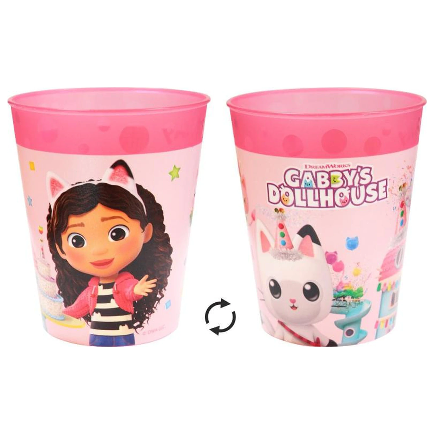 Gabby's Dollhouse Friends Micro Premium Plastic Cup 250 ml product photo