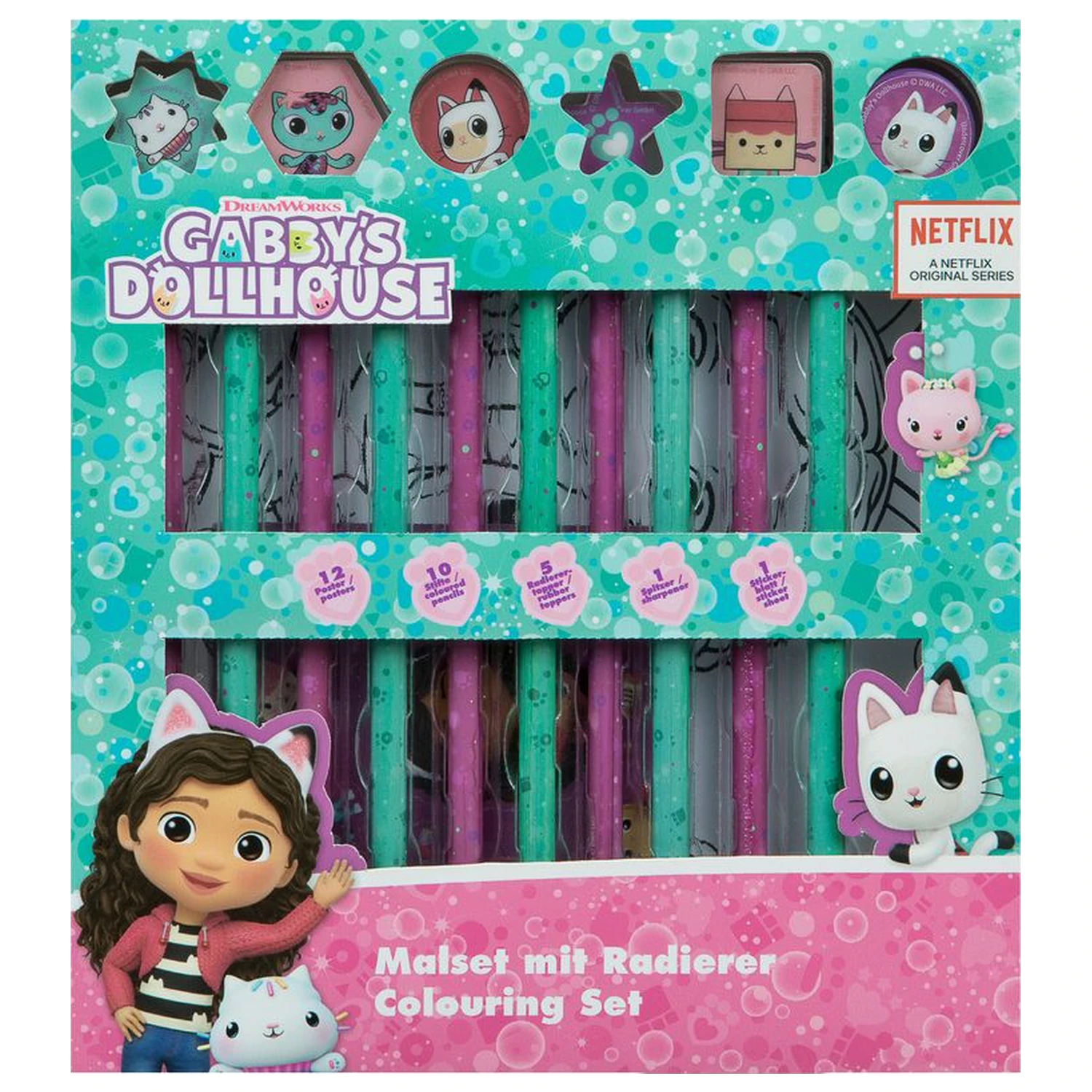 Gabby's Dollhouse Friends Coloring Set product photo