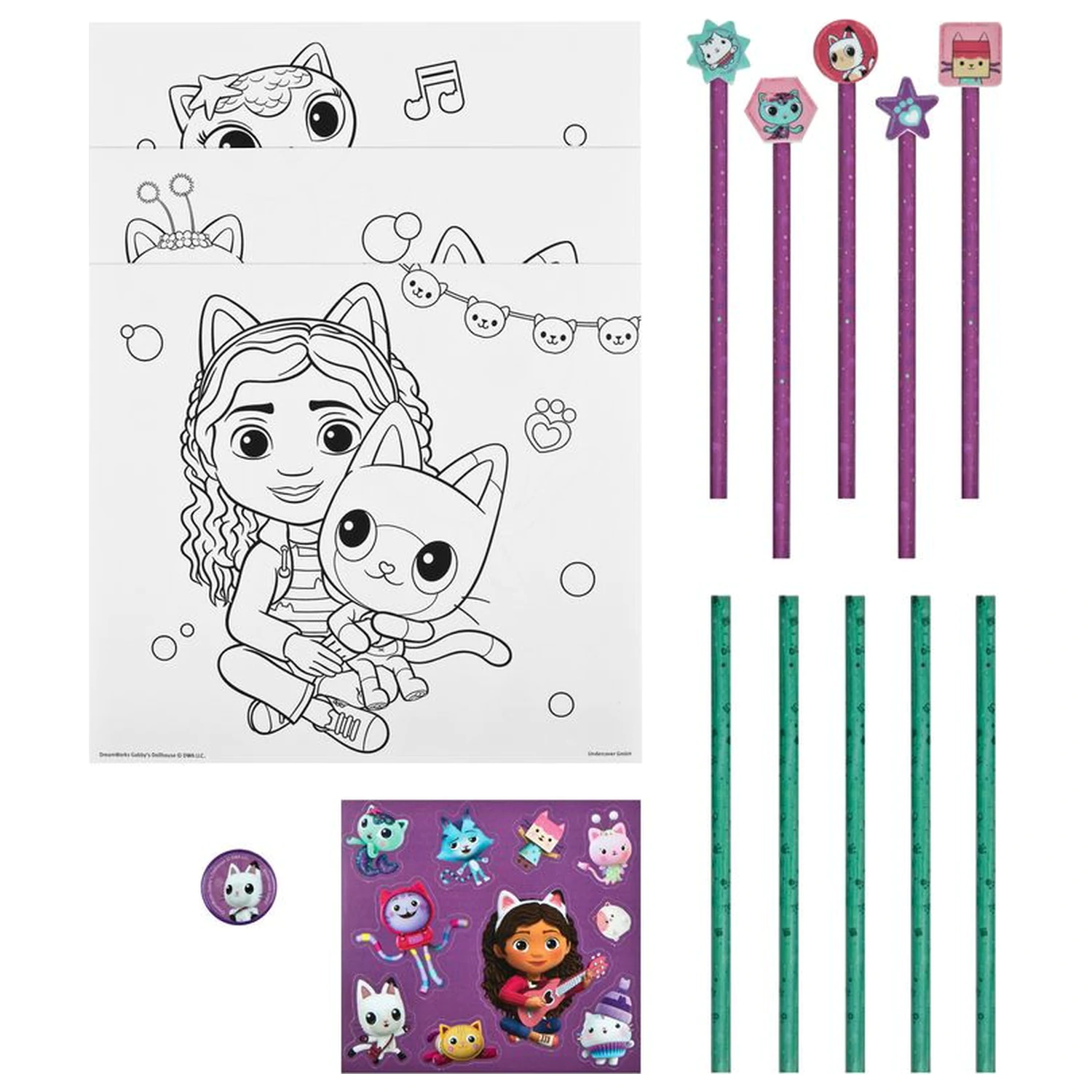 Gabby's Dollhouse Friends Coloring Set product photo