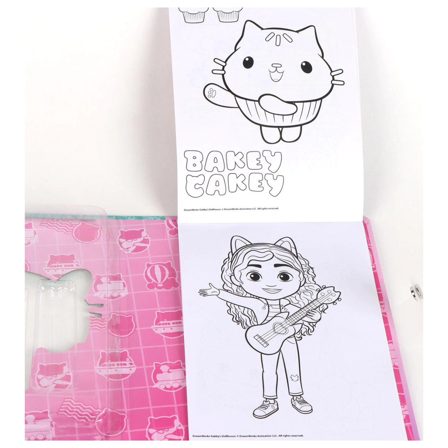 Gabi's Dollhouse Funny Coloring Book Set with Template product photo