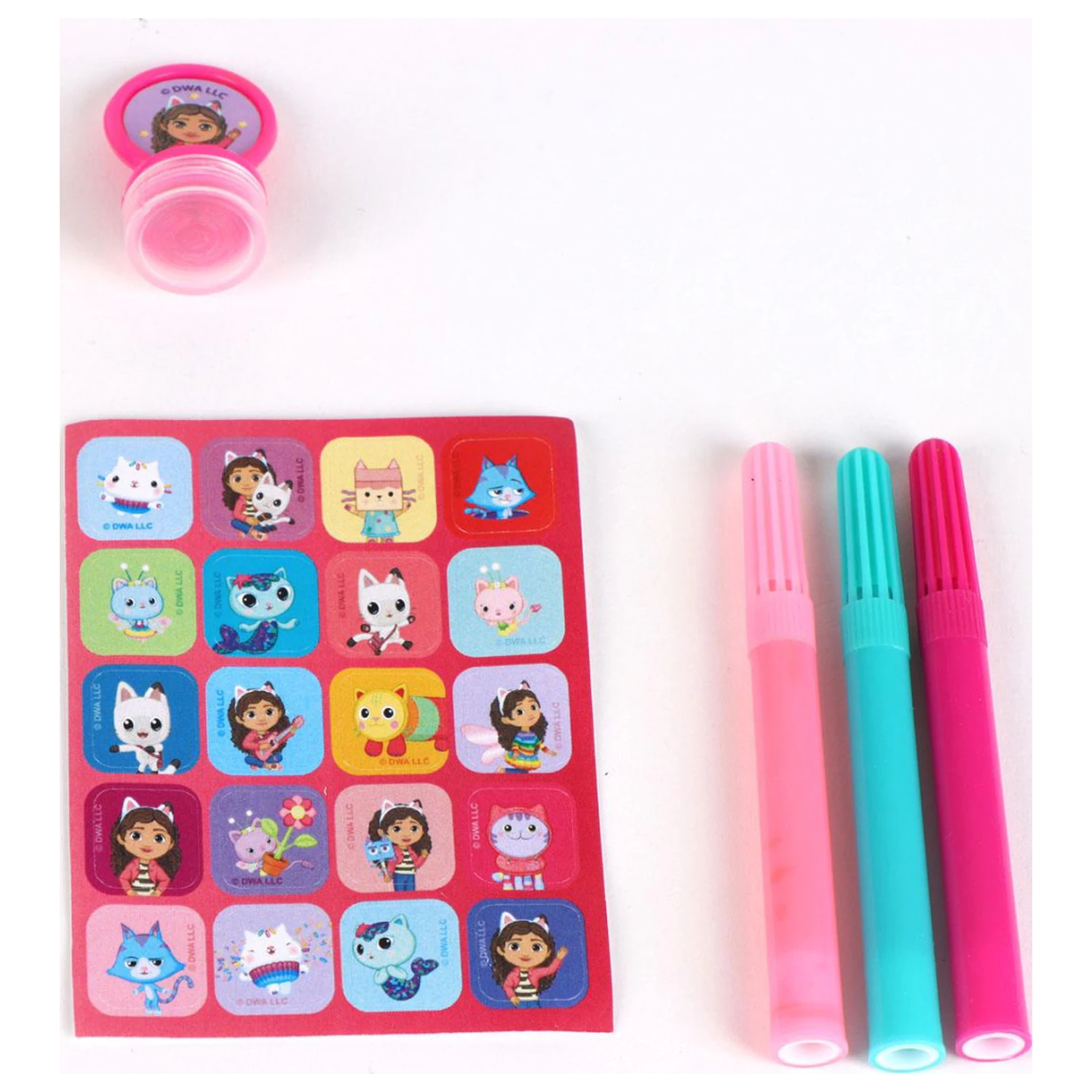 Gabi's Dollhouse Funny Coloring Book Set with Template product photo