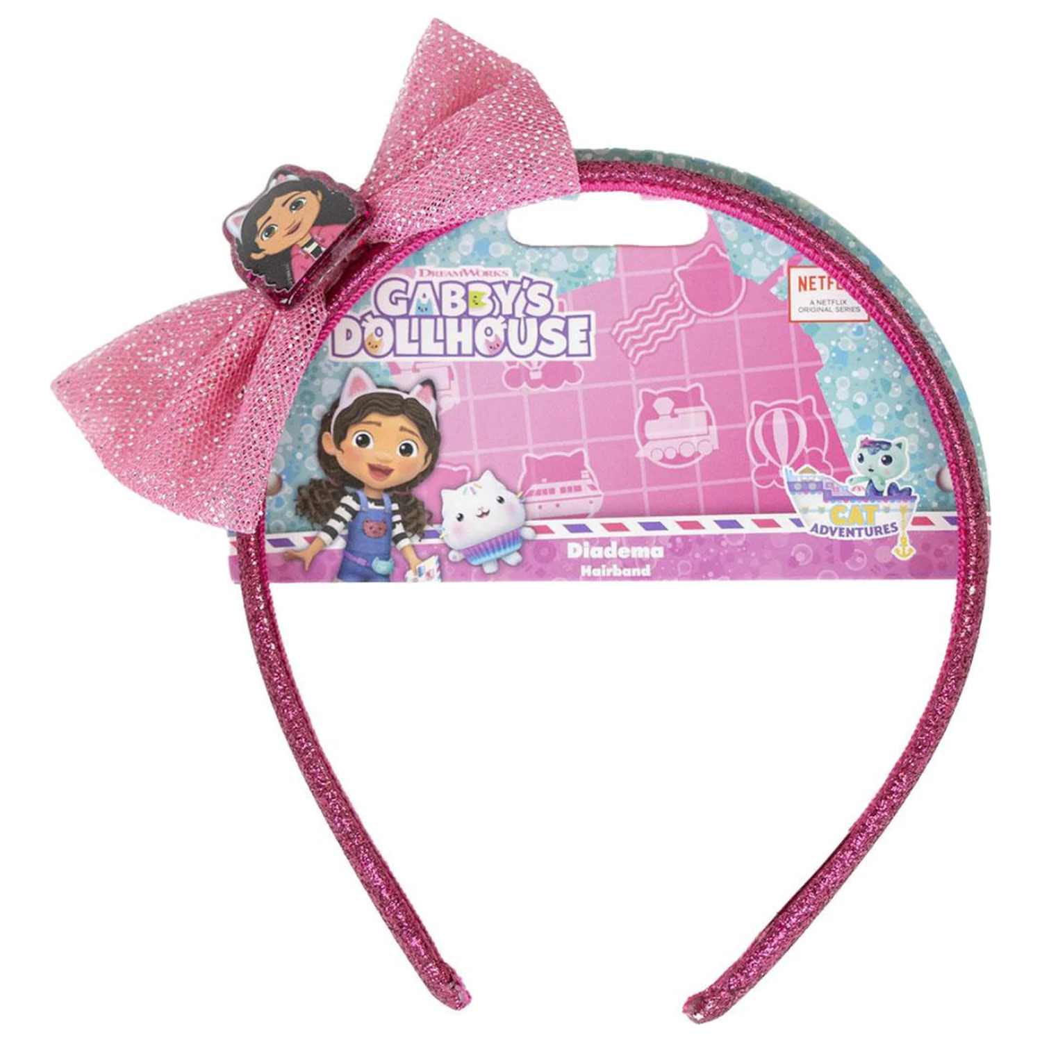 Gabi's Dollhouse Glitter Bow Headband product photo