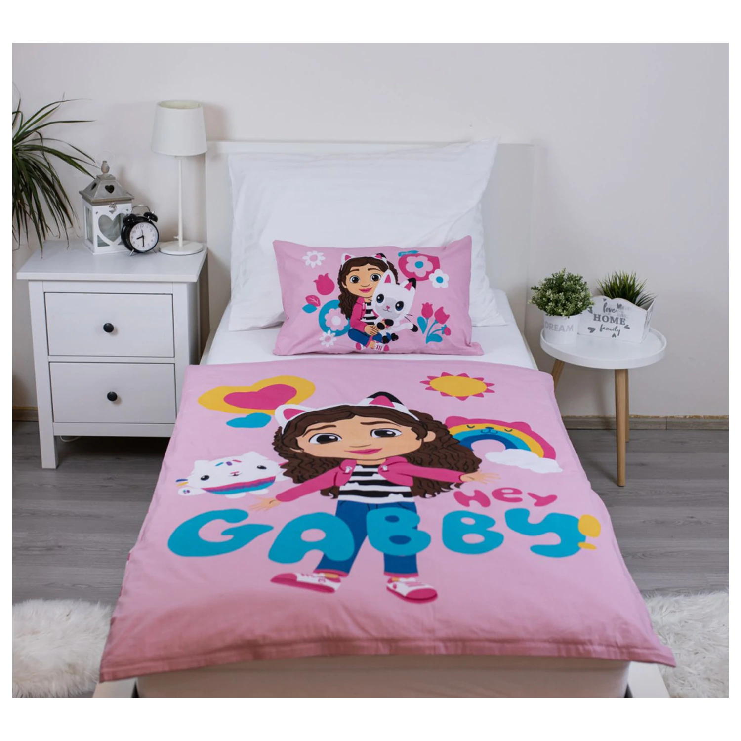 Gabi's Dollhouse Hey kid, kindergarten duvet cover product photo