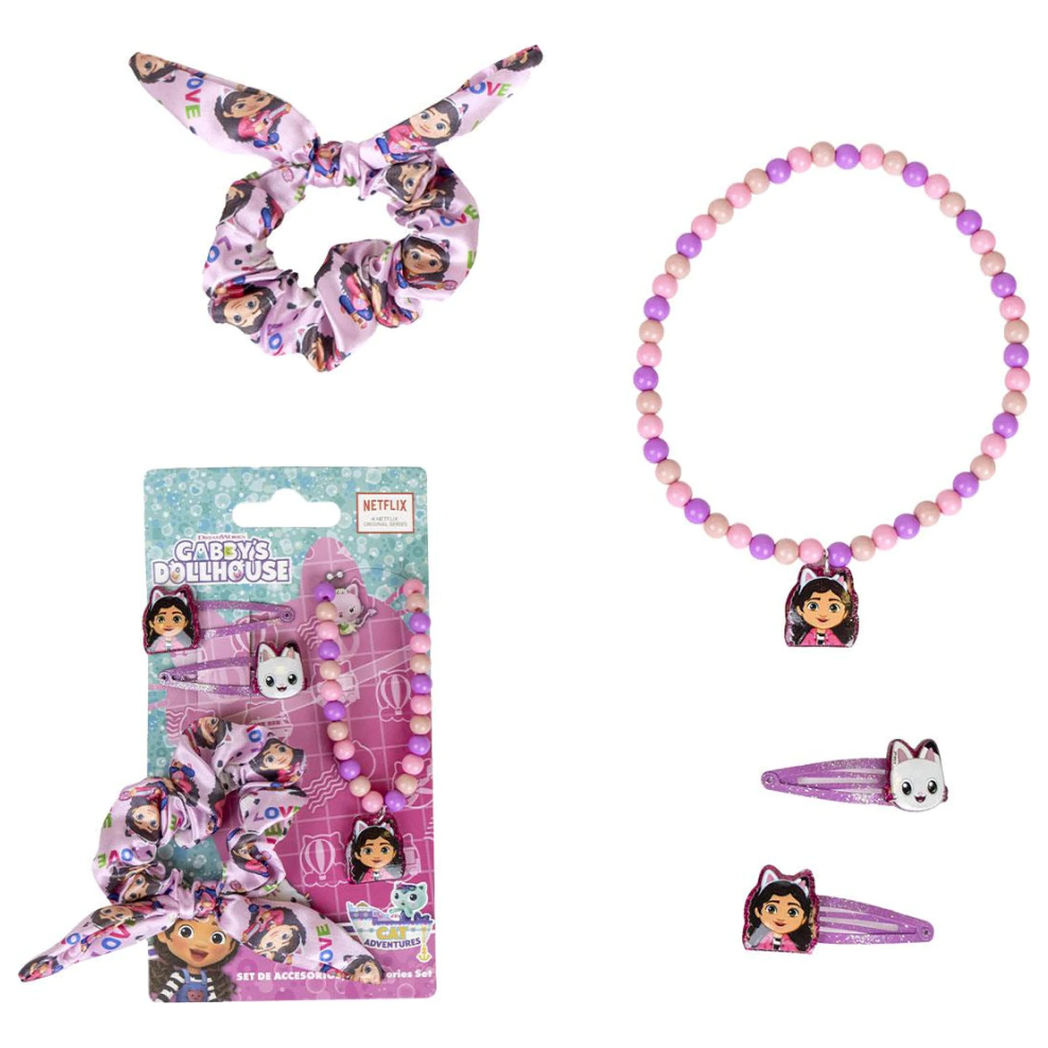 Gabi's Dollhouse Love Necklace and Hair Accessory Set product photo