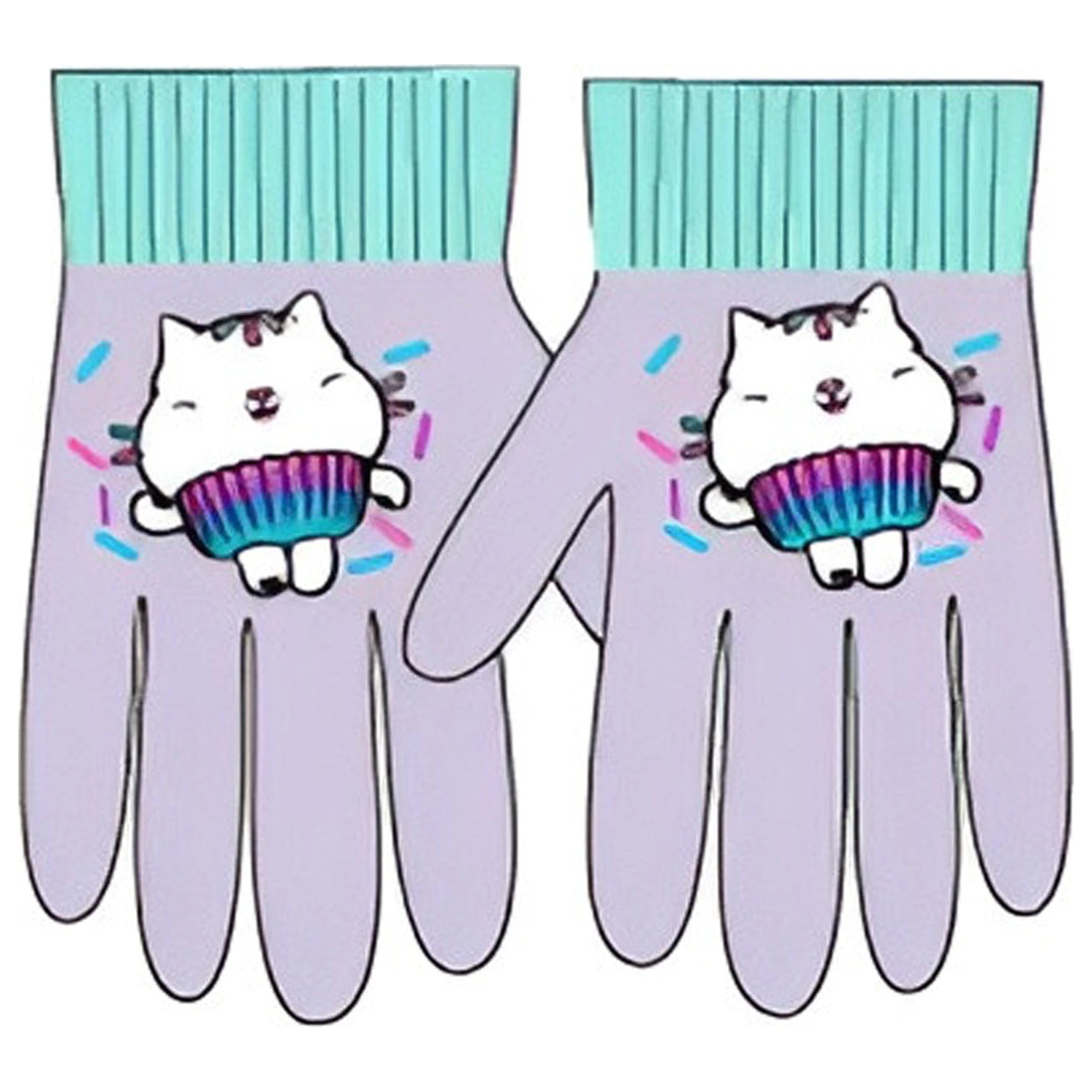 Gabi's Dollhouse Love Purple children's gloves product photo