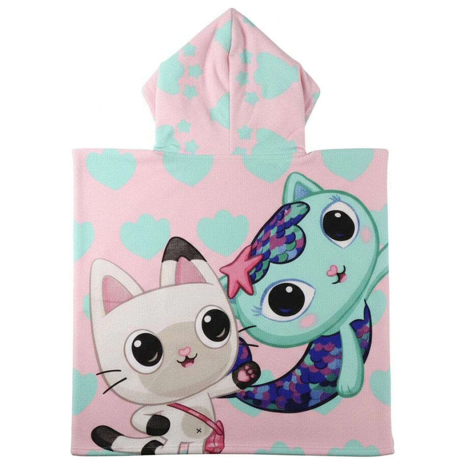 Gabbys Dollhouse microfibre poncho beach towel product photo