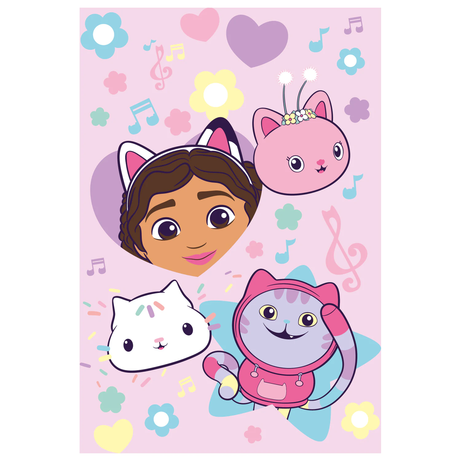 Gabi's Dollhouse Music fleece blanket product photo