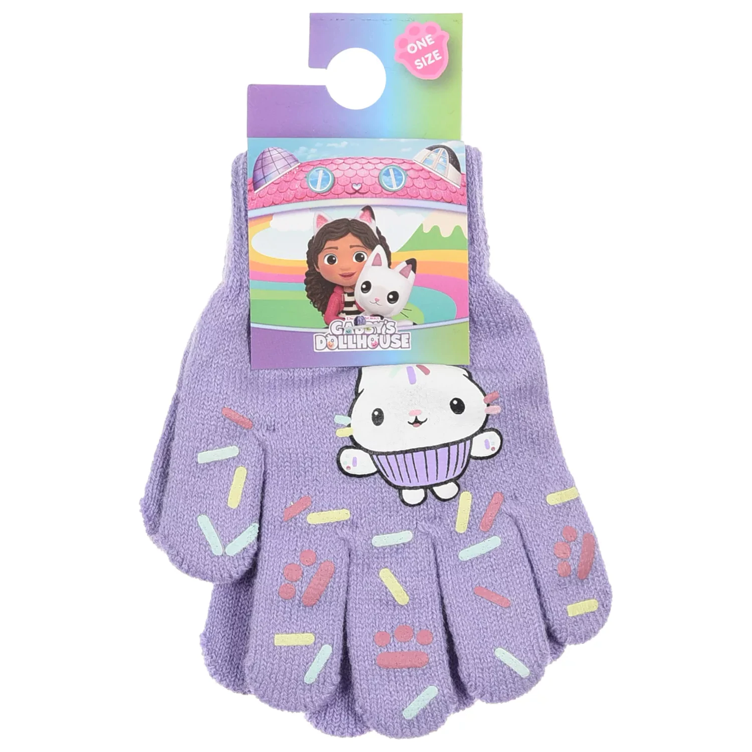 Gabby's Dollhouse Pandy Paws kids gloves product photo