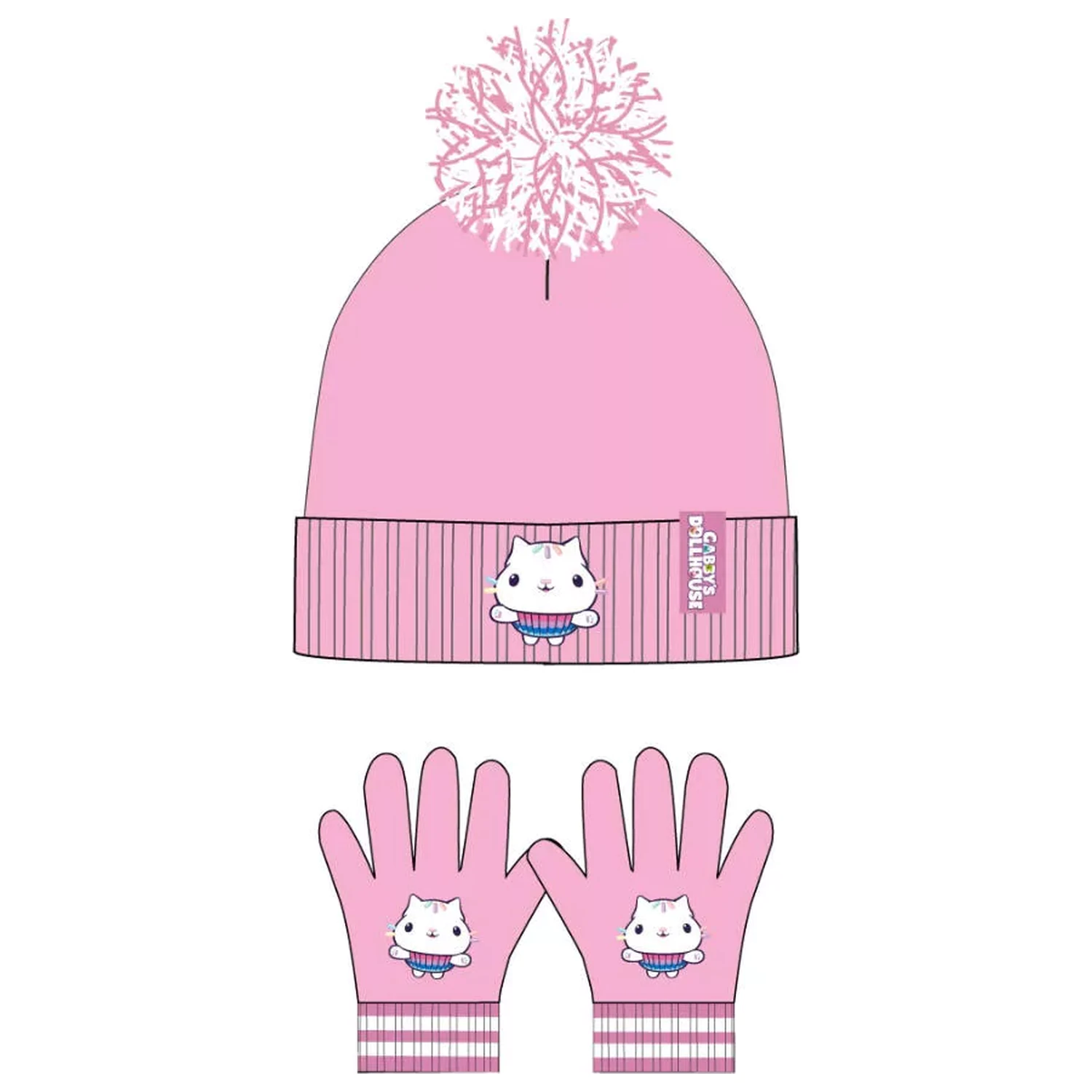 Gabi Dollhouse Pandy Kids Hat + Gloves Set product photo