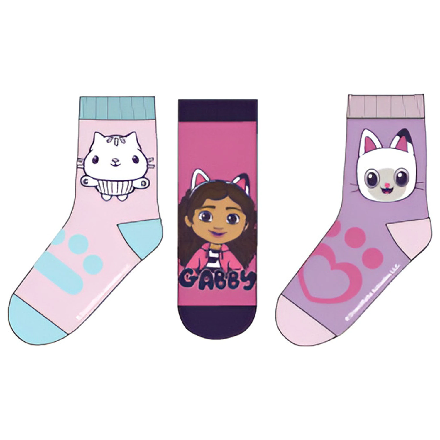 Gabby's Dollhouse Pandy Paws Kids Socks 31/34 product photo
