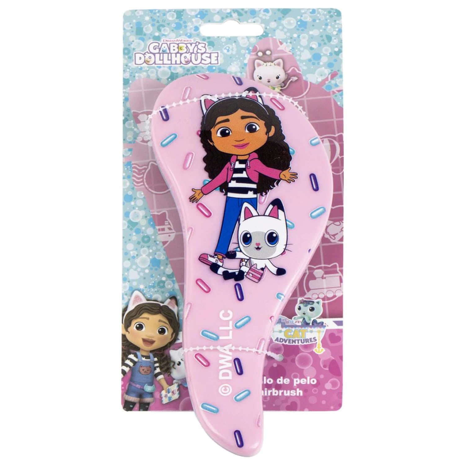 Gabby's Dollhouse Pink Hairbrush, Comb 20 cm product photo