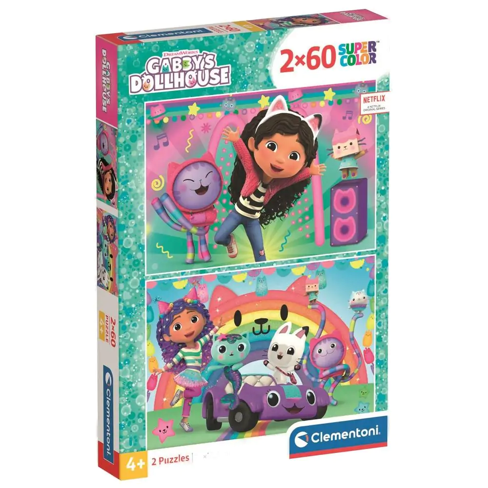 Gabbys Dollhouse puzzle 2x60pcs product photo