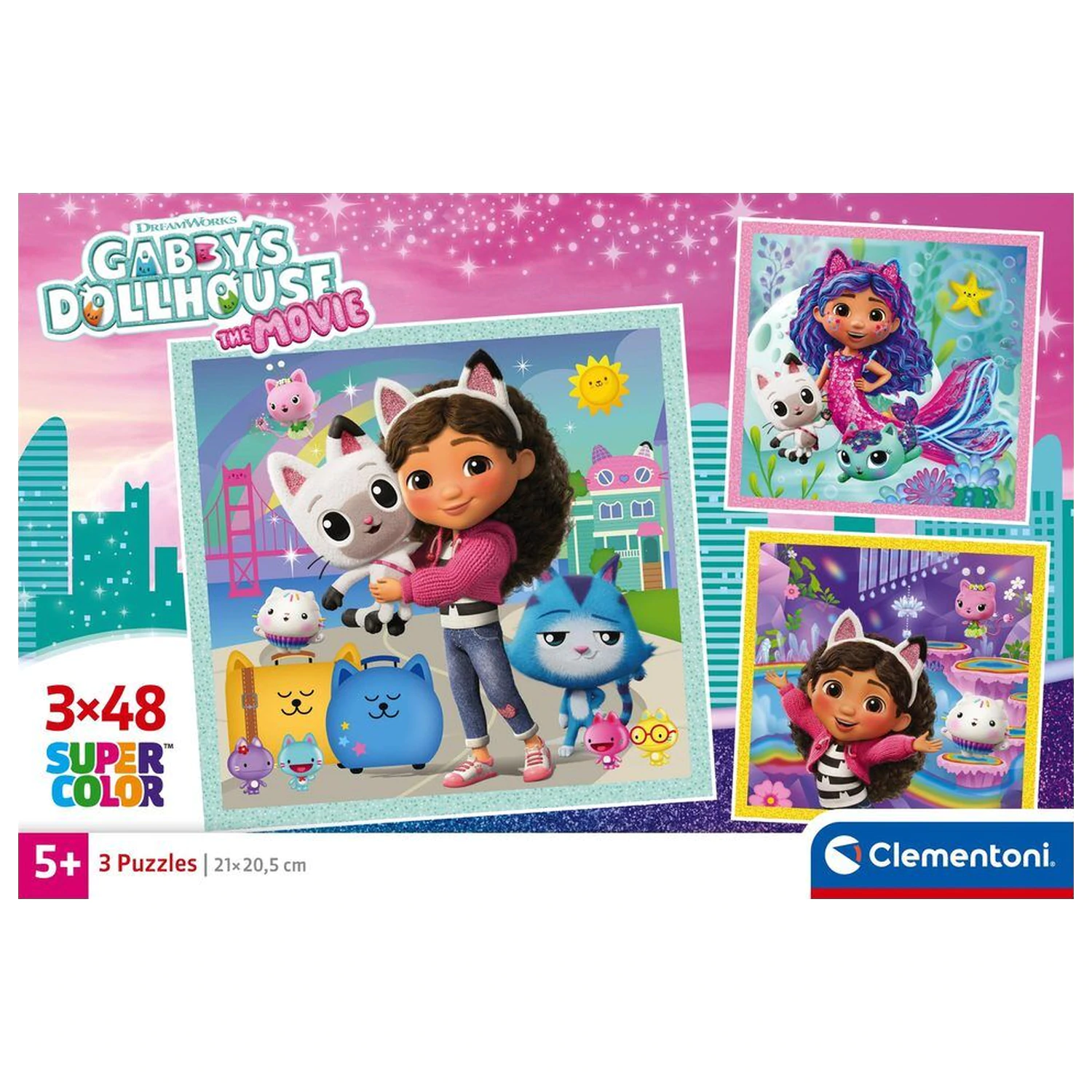 Gabbys Dollhouse puzzle 3x48pcs product photo