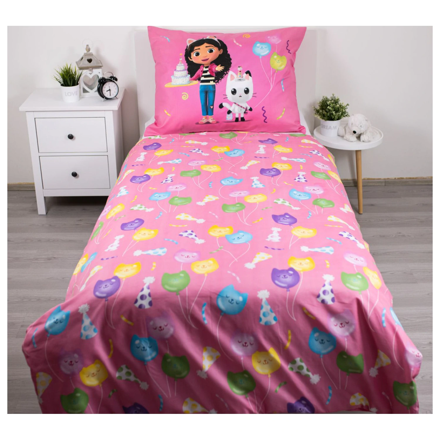 Gabi Dollhouse Rainbow Party Duvet Cover product photo