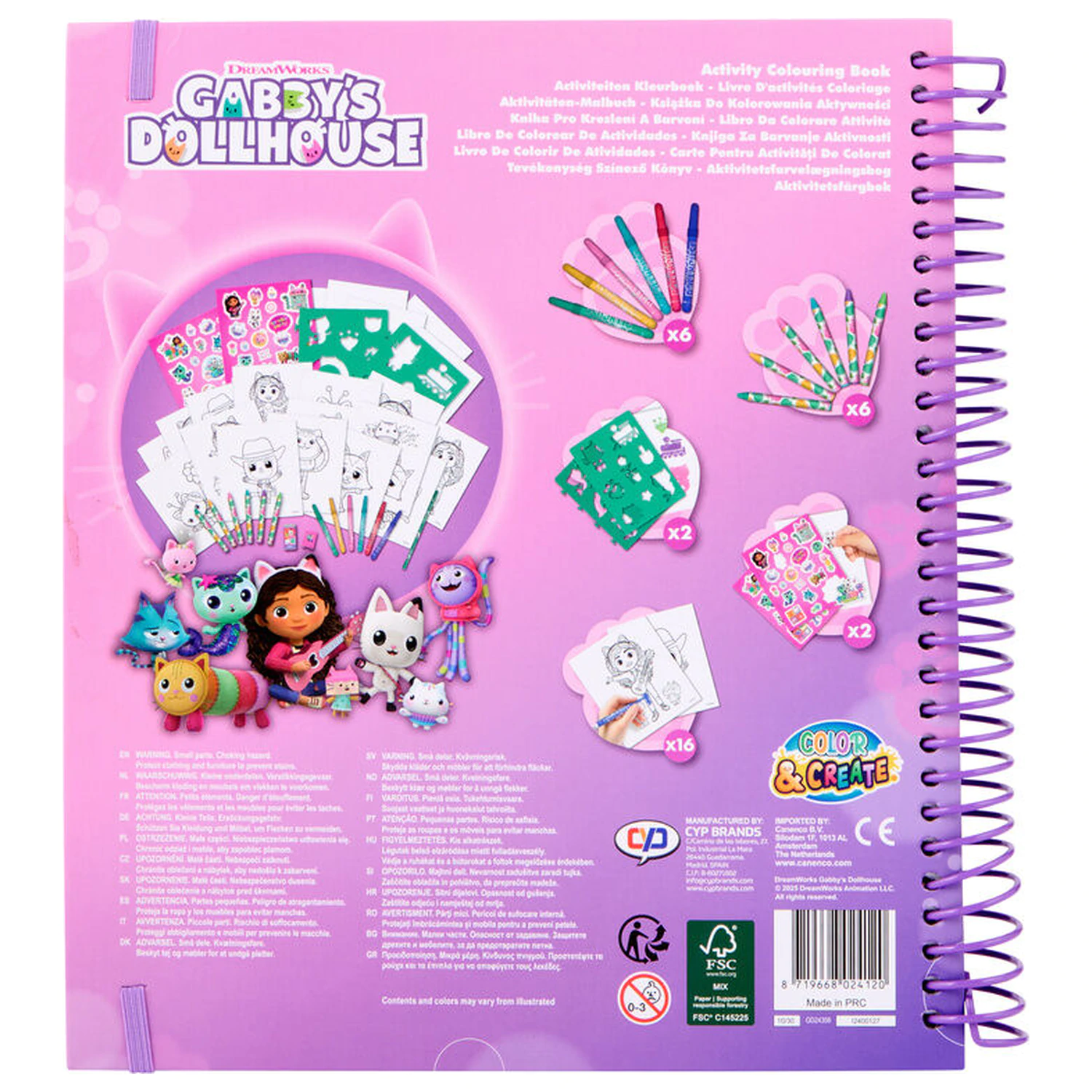 Gabbys Dollhouse Drawing and activity book product photo