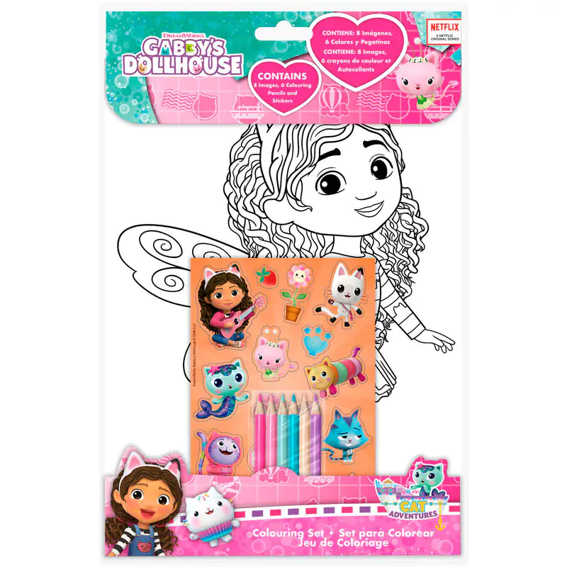 Gabbys Dollhouse coloring set + stickers termékfotó