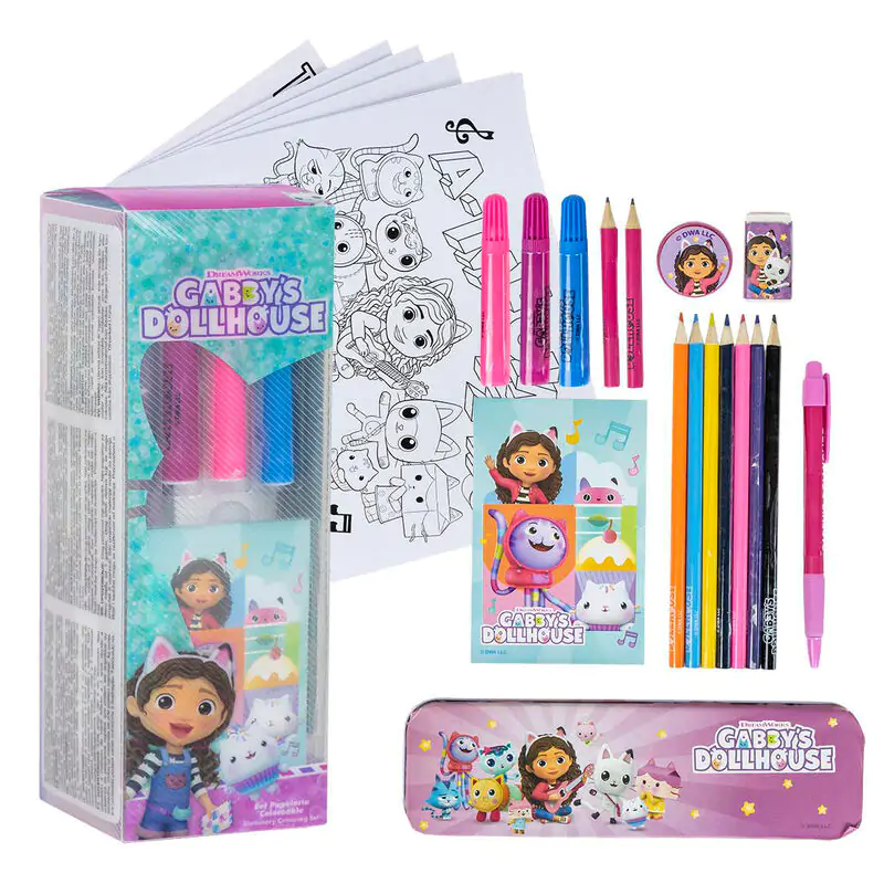 Gabbys Dollhouse colouring stationery set product photo