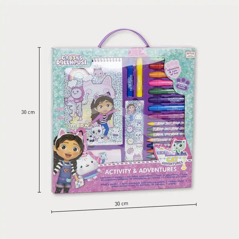 Gabbys Dollhouse colouring stationery set product photo