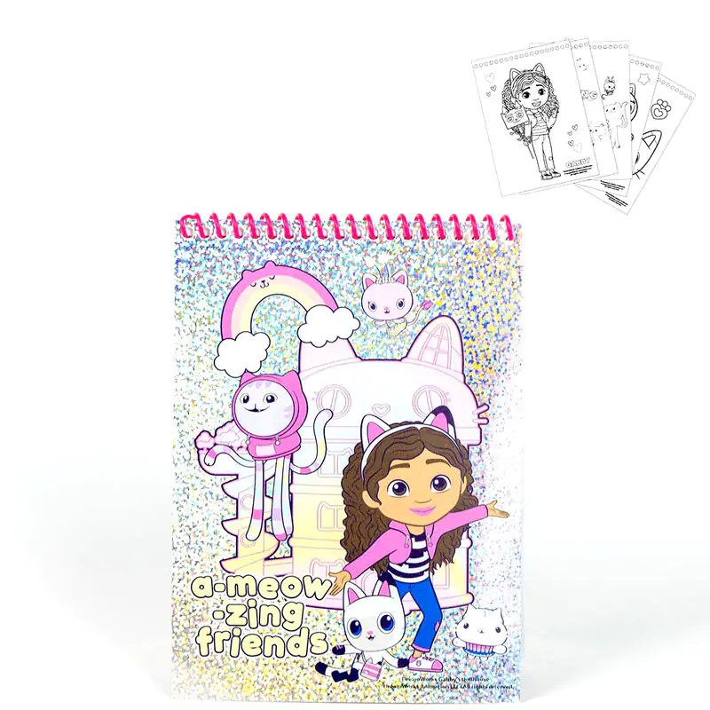 Gabbys Dollhouse colouring stationery set product photo