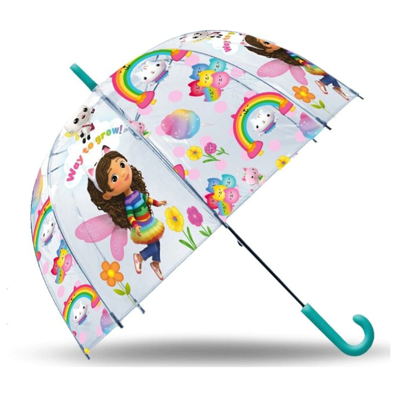 Gabi's Dollhouse Way to Grow Kids Clear Umbrella Ø70 cm product photo