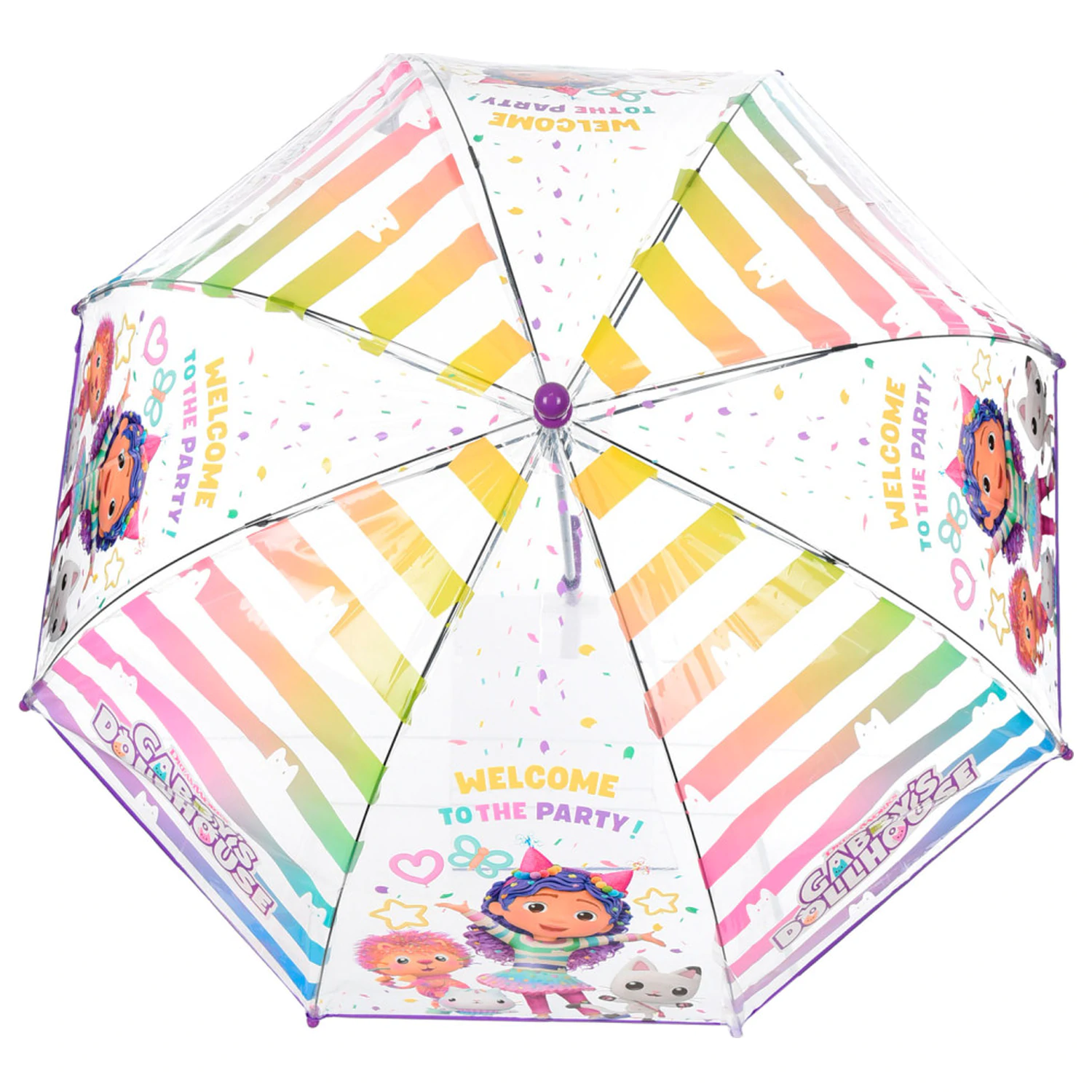 Gabi's Dollhouse Welcome Kids Transparent Umbrella product photo