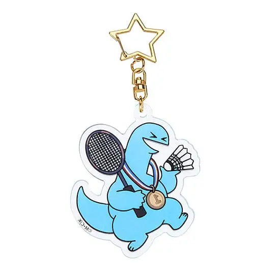 Gal &amp; Dino GoodSmile Moment Keychain Glow-in-the-Dark Badminton 7 cm product photo