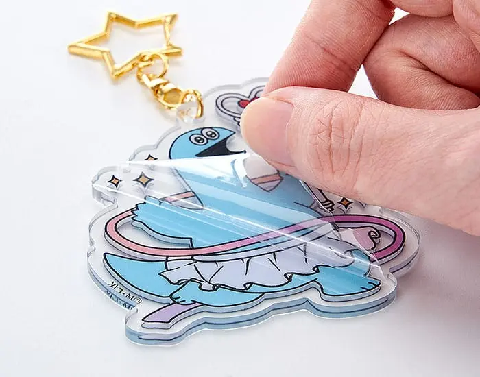 Gal &amp; Dino GoodSmile Moment Keychain Glow-in-the-Dark Rhythmic Gymnastics 8 cm product photo