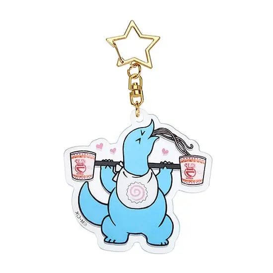 Gal &amp; Dino GoodSmile Moment Keychain Glow-in-the-Dark Weightlifting 7 cm product photo