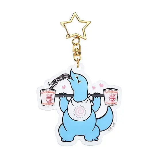 Gal &amp; Dino GoodSmile Moment Keychain Glow-in-the-Dark Weightlifting 7 cm product photo